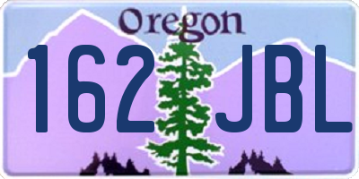 OR license plate 162JBL