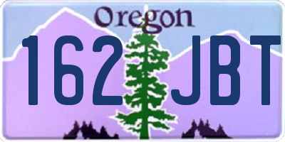 OR license plate 162JBT