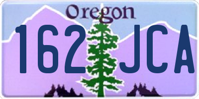 OR license plate 162JCA