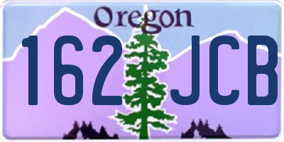 OR license plate 162JCB