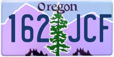OR license plate 162JCF