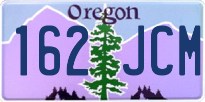 OR license plate 162JCM