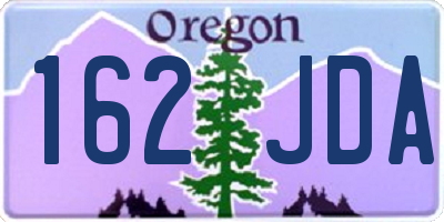 OR license plate 162JDA