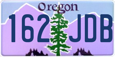 OR license plate 162JDB