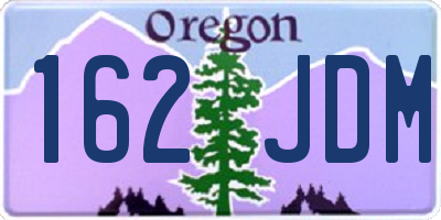 OR license plate 162JDM
