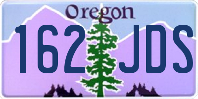 OR license plate 162JDS