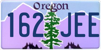 OR license plate 162JEE