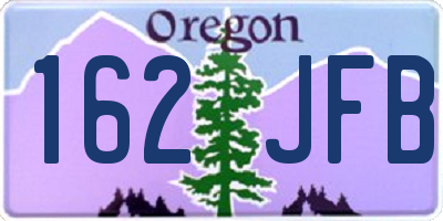 OR license plate 162JFB