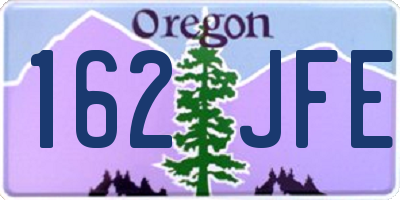 OR license plate 162JFE