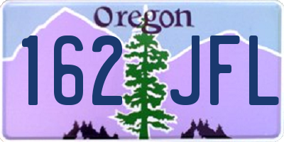 OR license plate 162JFL