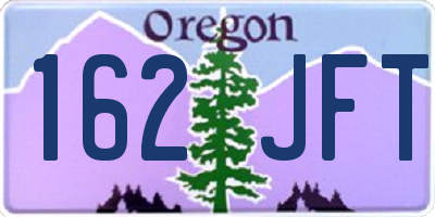 OR license plate 162JFT