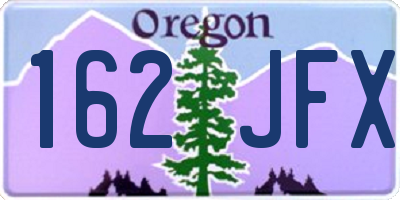 OR license plate 162JFX