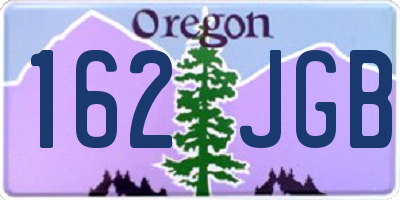 OR license plate 162JGB