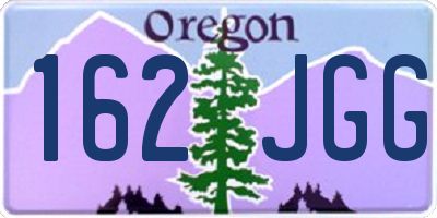 OR license plate 162JGG