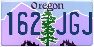 OR license plate 162JGJ