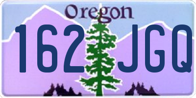 OR license plate 162JGQ