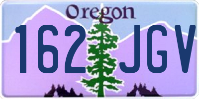 OR license plate 162JGV