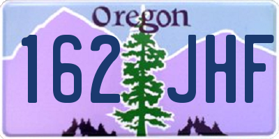 OR license plate 162JHF