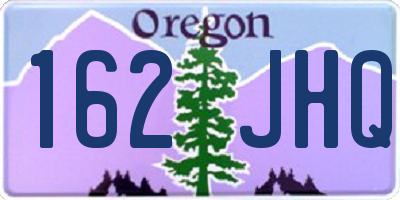 OR license plate 162JHQ