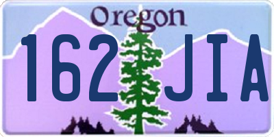 OR license plate 162JIA