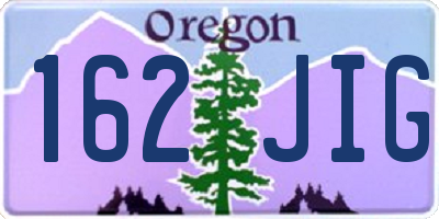 OR license plate 162JIG