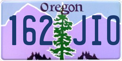 OR license plate 162JIO