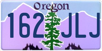 OR license plate 162JLJ