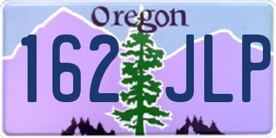 OR license plate 162JLP