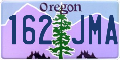 OR license plate 162JMA