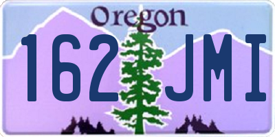 OR license plate 162JMI