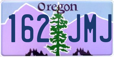OR license plate 162JMJ