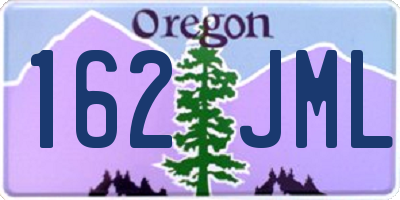 OR license plate 162JML