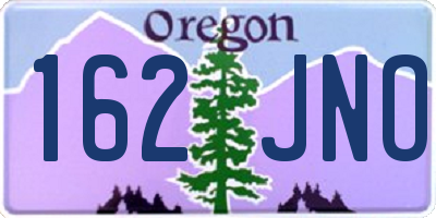 OR license plate 162JNO