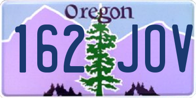 OR license plate 162JOV