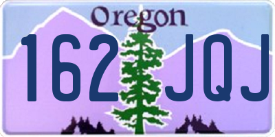 OR license plate 162JQJ