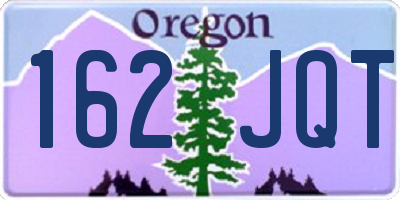 OR license plate 162JQT
