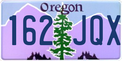 OR license plate 162JQX