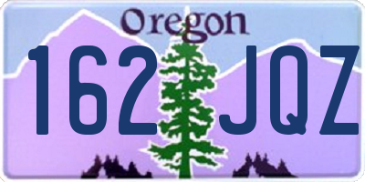 OR license plate 162JQZ