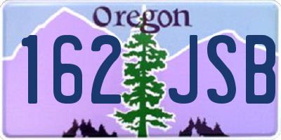 OR license plate 162JSB