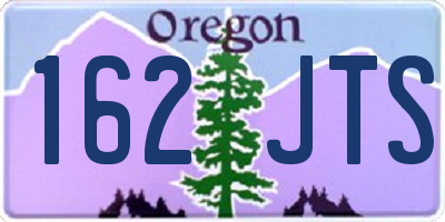 OR license plate 162JTS