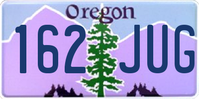 OR license plate 162JUG
