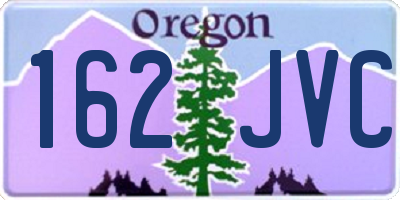 OR license plate 162JVC