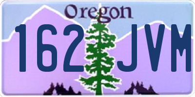 OR license plate 162JVM