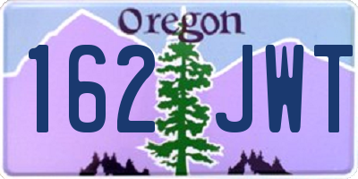 OR license plate 162JWT