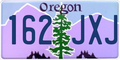 OR license plate 162JXJ