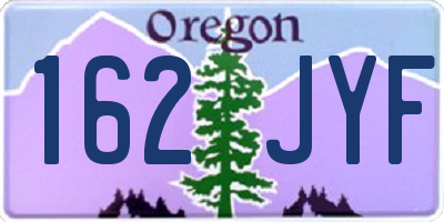 OR license plate 162JYF