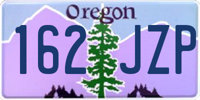 OR license plate 162JZP