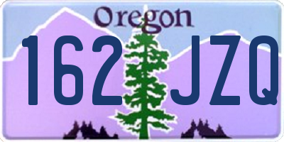 OR license plate 162JZQ
