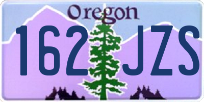 OR license plate 162JZS