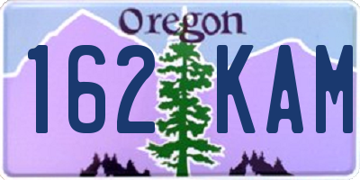 OR license plate 162KAM